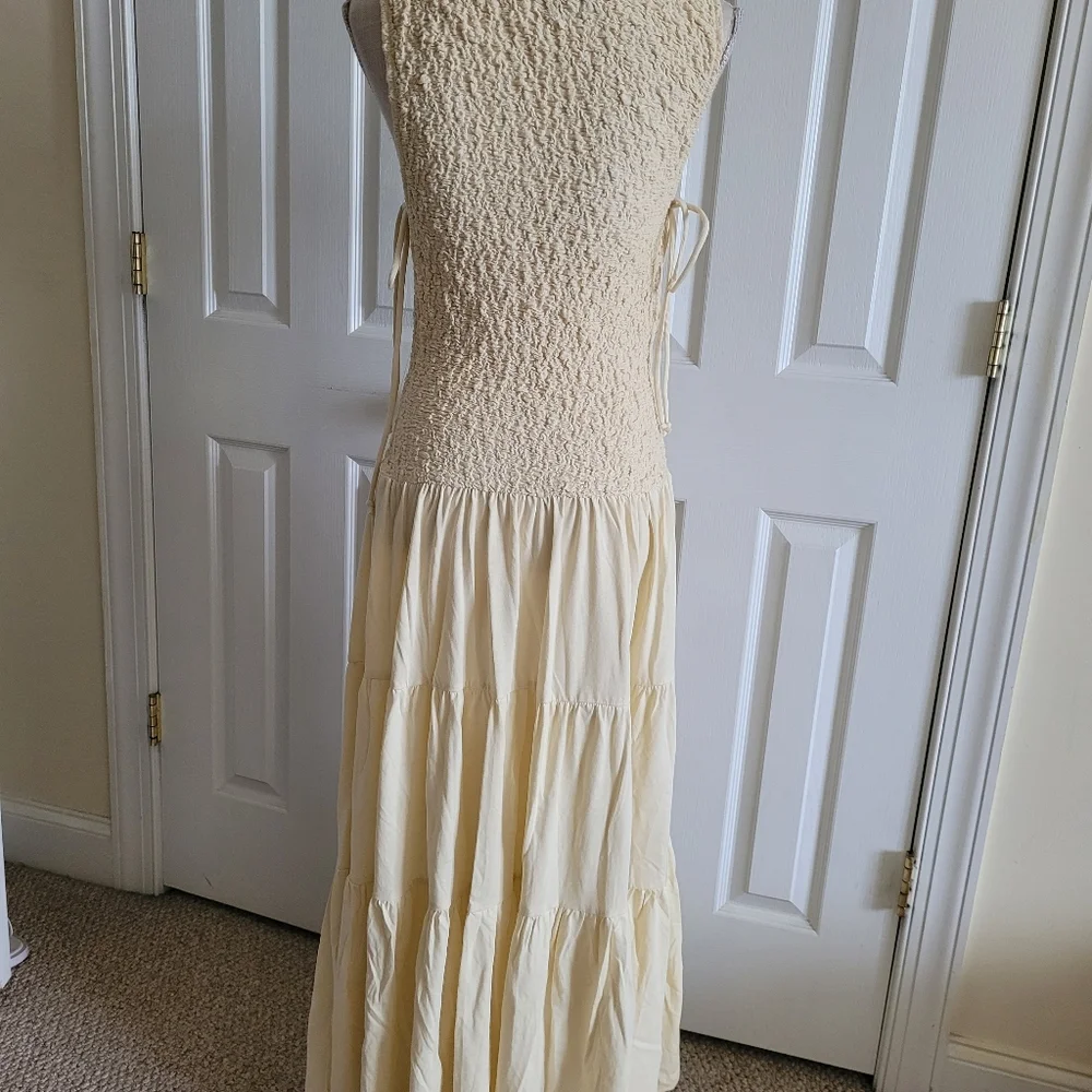 Free People Cream Tiered Maxi Dress - Picture 5 of 13